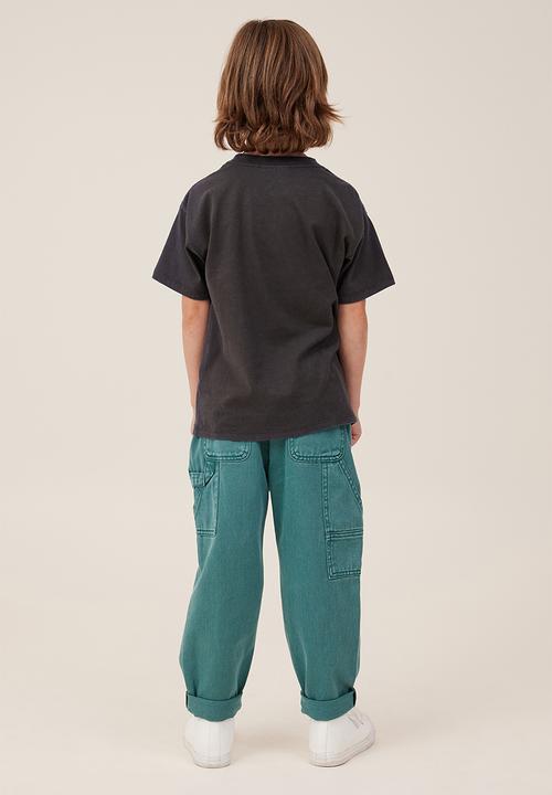 Cotton On - Balloon fit worker jean - turtle green