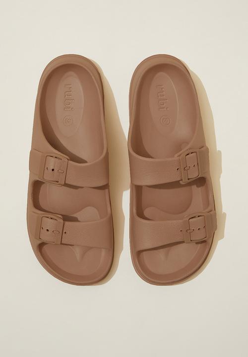 Cotton On - Bronte double buckle slide - roebuck