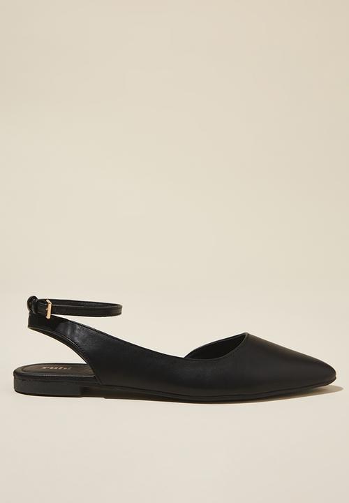 Cotton On - Mia ankle strap ballet - black