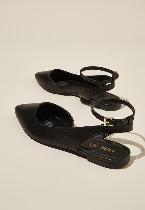 Cotton On - Mia ankle strap ballet - black