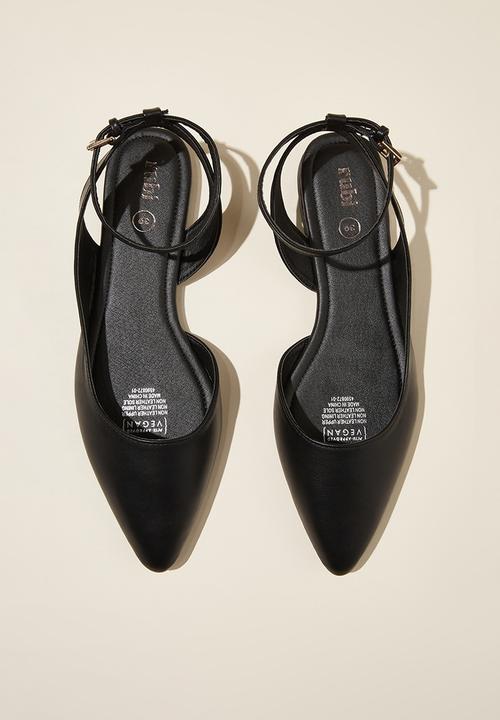 Cotton On - Mia ankle strap ballet - black