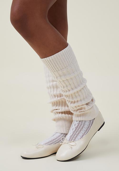 Cotton On - Emily bow ballerina - bone