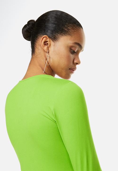 H&M - Long-sleeved jersey top - green