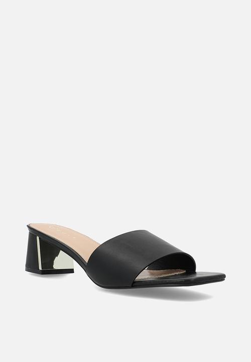 edit - Alana open toe mule - black