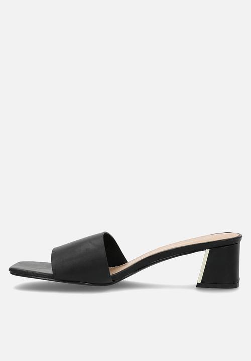edit - Alana open toe mule - black