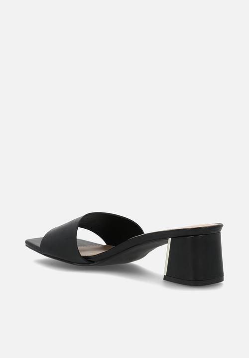 edit - Alana open toe mule - black