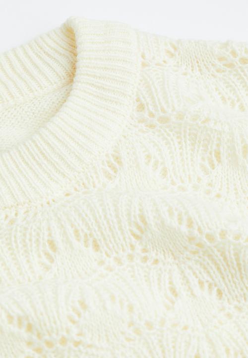 H&M - Pointelle-knit jumper - white