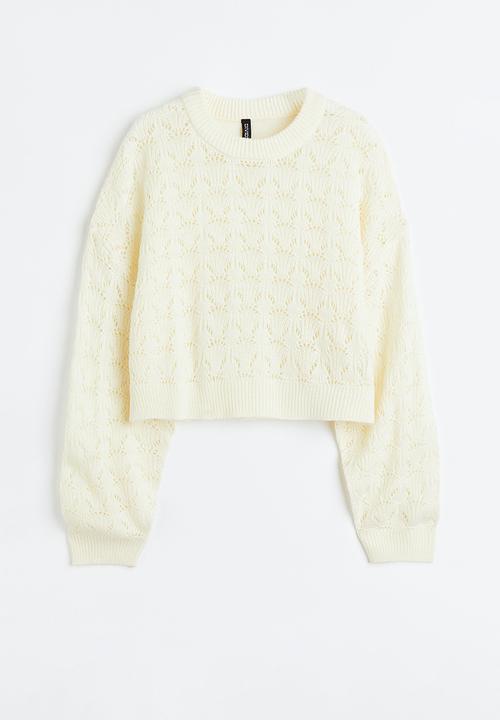 H&M - Pointelle-knit jumper - white