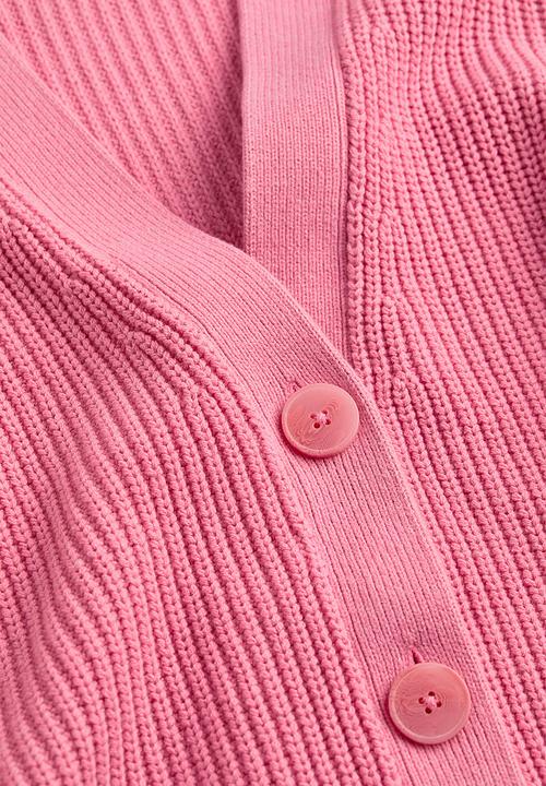 H&M - Rib-knit cardigan - pink