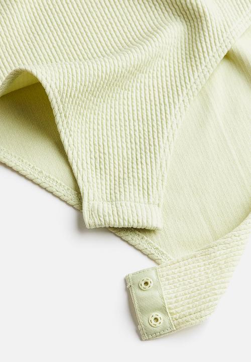 H&M - Ribbed jersey body - green