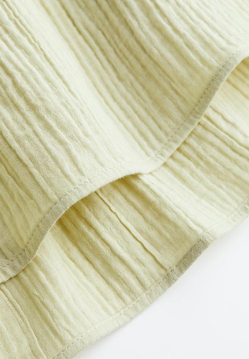 H&M - Crinkled blouse - green