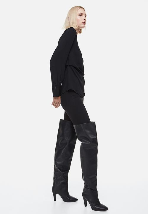 H&M - Wrap blouse - black