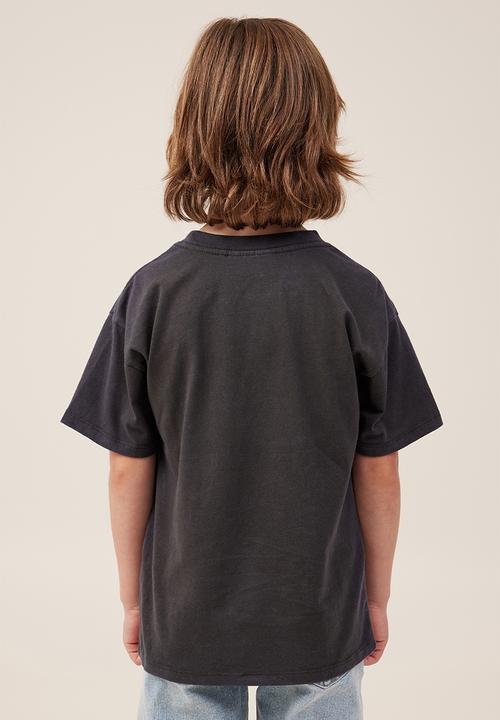 Cotton On - License drop shoulder short sleeve tee - lcn bra phantom/lil wayne