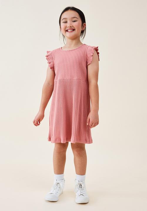 Cotton On - Ava short sleeve dress - clay pigeon