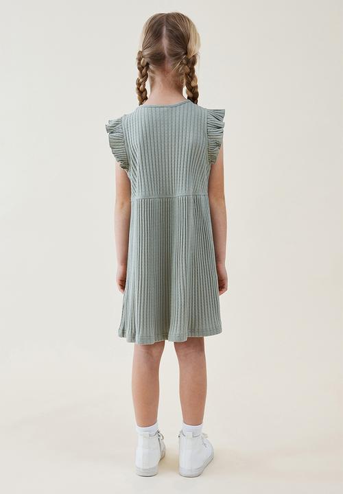 Cotton On - Ava short sleeve dress - deep sage