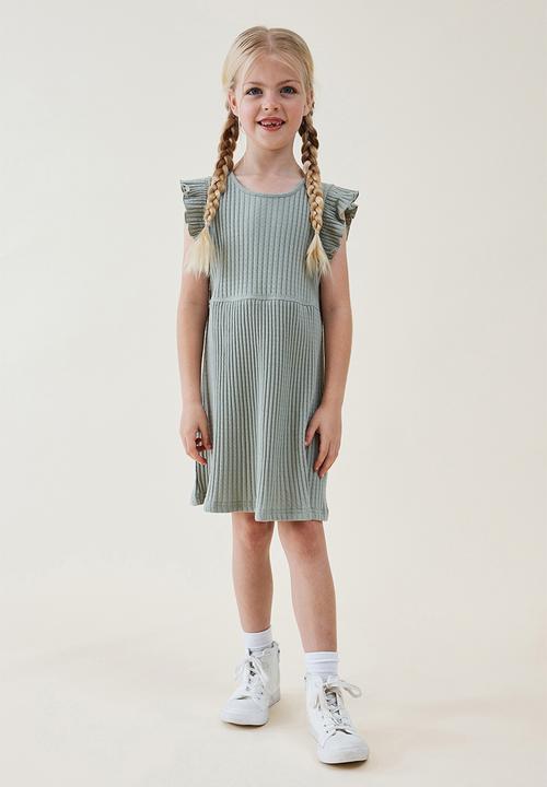 Cotton On - Ava short sleeve dress - deep sage