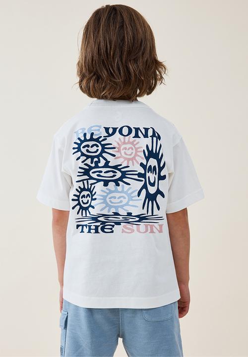 Cotton On - Jonny short sleeve print tee - vanilla/beyond the sun