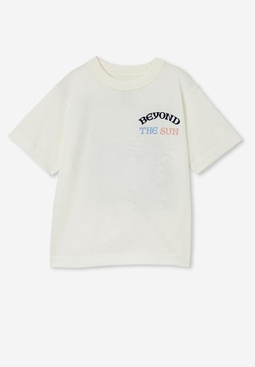 Cotton On - Jonny short sleeve print tee - vanilla/beyond the sun