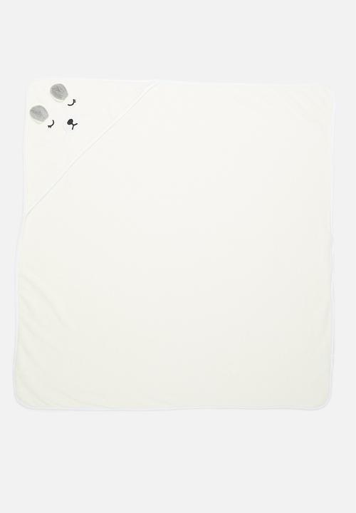 Pop Candy - Baby hooded blanket - cream