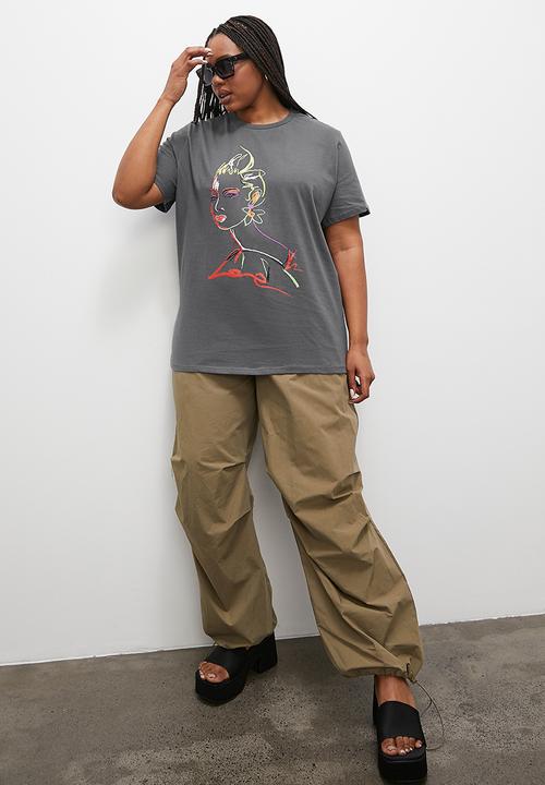 Superbalist - Graphic novelty tee - grey