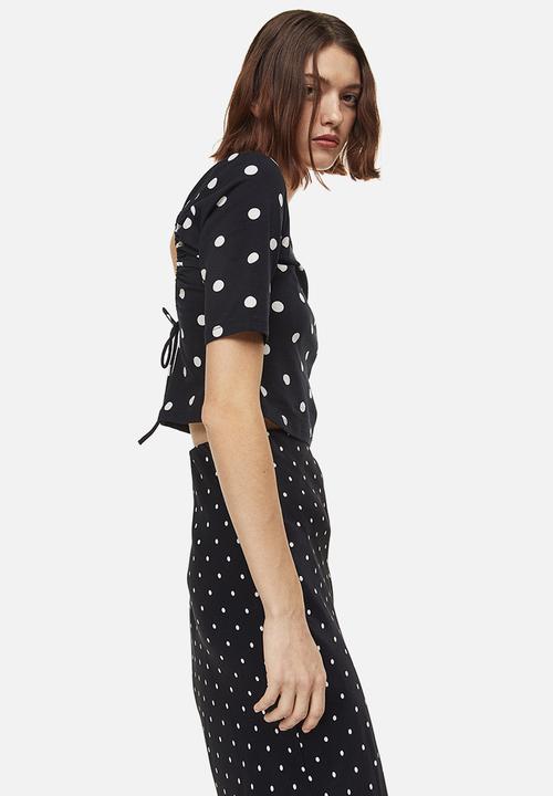 H&M - Cut-out top - black