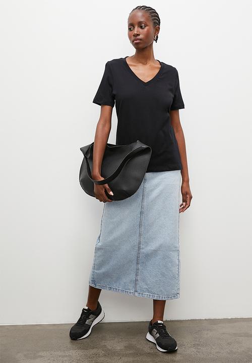 Superbalist - Basic V-neck 2 pack - black/white