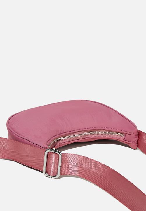 Rubi - Kai mini crescent underarm bag - soft berry