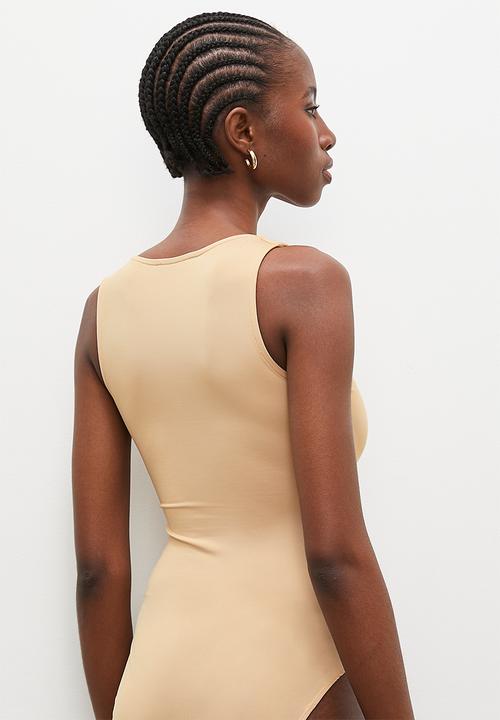 Superbalist - Boatneck bodysuit 2pk- beige and milk