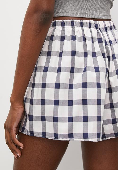 Superbalist - Easy fit woven sleep short - multi gingham