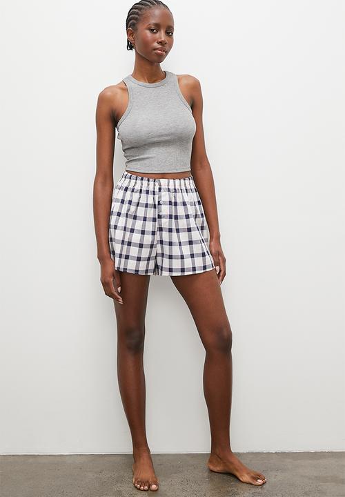 Superbalist - Easy fit woven sleep short - multi gingham