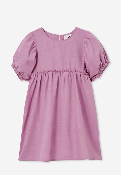Cotton On - Kimora short sleeve dress - chalky mauve