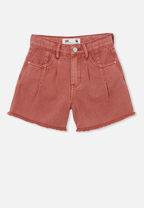 Cotton On - Kyla denim short - henna