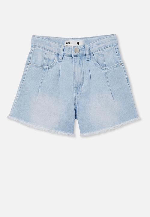 Cotton On - Kyla denim short - bleach blue wash