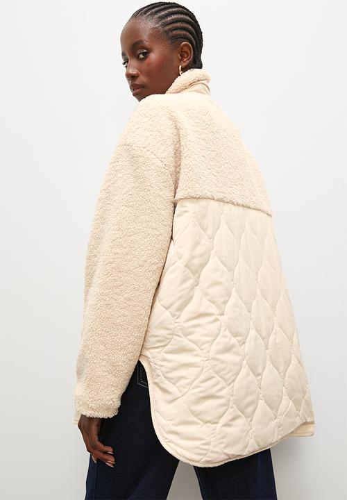 Superbalist - Fabric combo puffer - sand