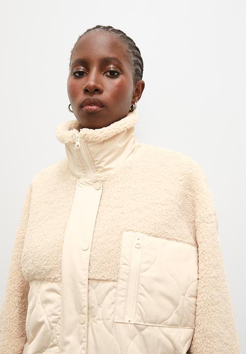 Superbalist - Fabric combo puffer - sand