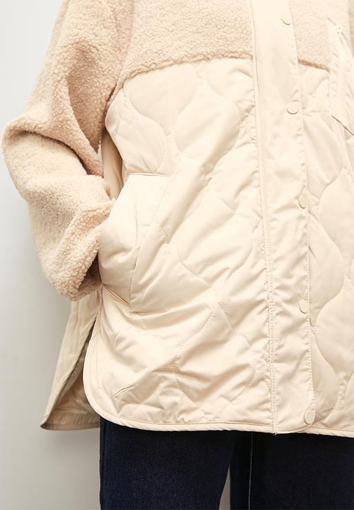 Superbalist - Fabric combo puffer - sand