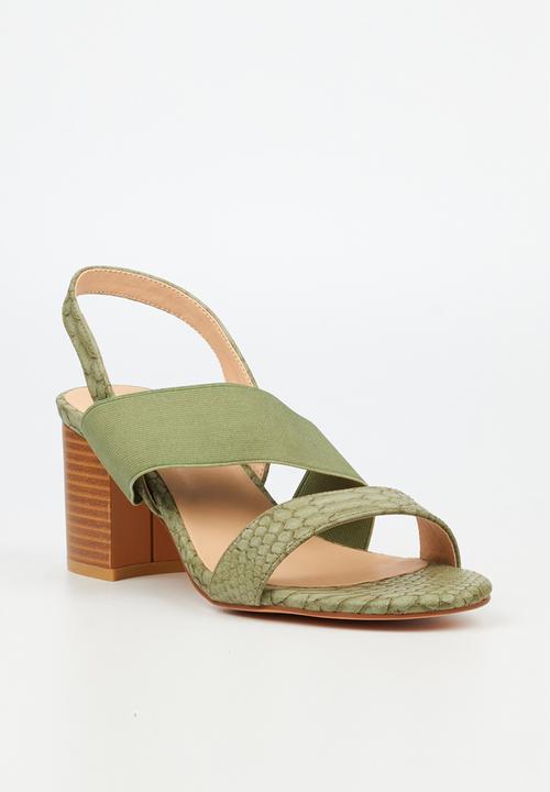 Butterfly Feet - Vanya 1 block heel - olive