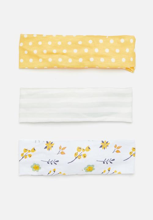 Pop Candy - 3 Pack baby girls bow headband - multi