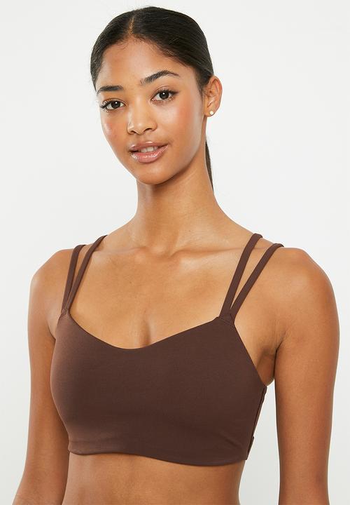 Nike - W nk df alate trace bra - earth / white