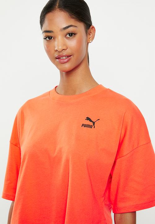 PUMA - Classics oversized tee - hot heat