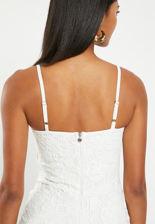 SISSY BOY - Crochet midi with cups - off white