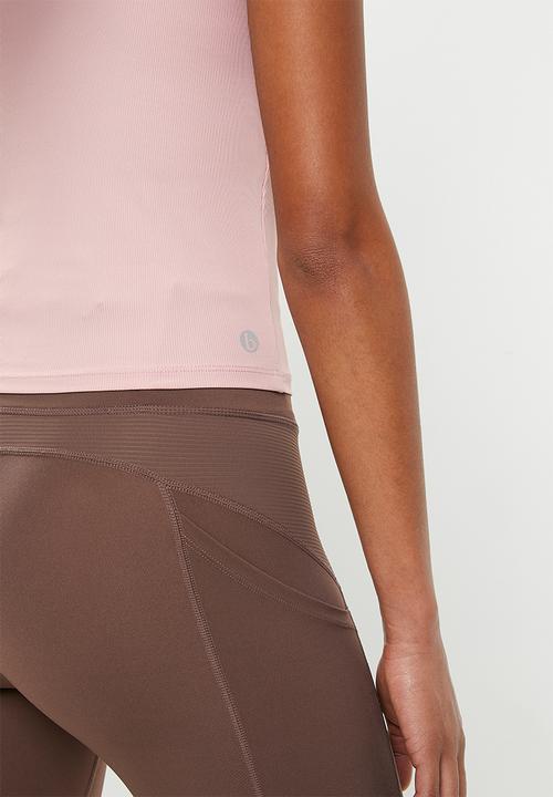 Cotton On - Active rib tank top - mushroom pearl