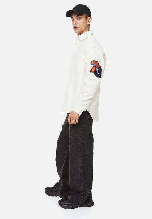 H&M - Oversized fit corduroy overshirt - cream