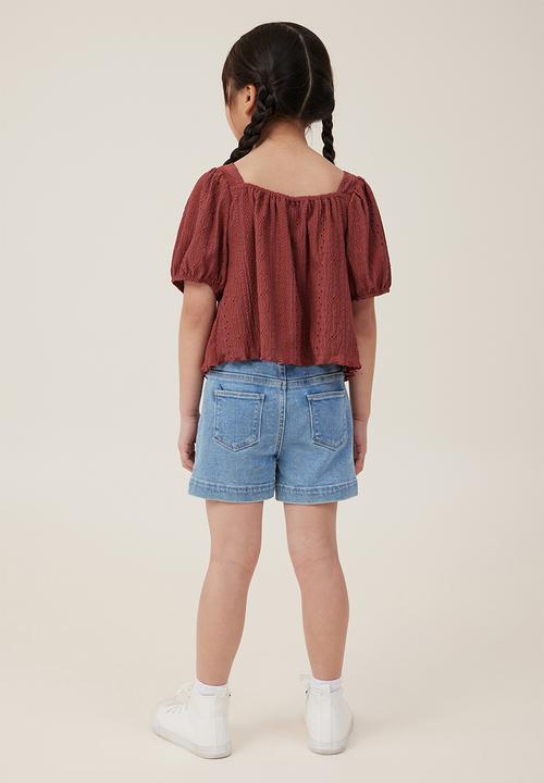 Cotton On - Mia stretch denim short - weekend wash