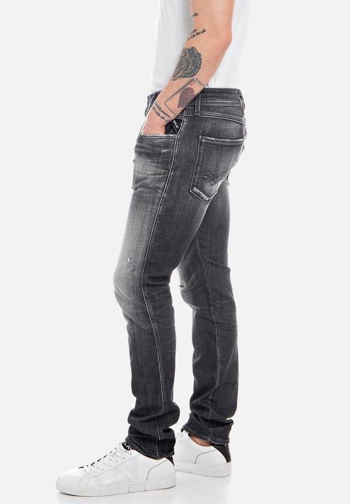 Replay - Anbass slim Fit Jean - dark Grey 2