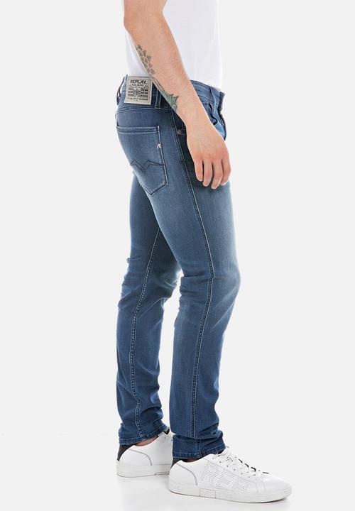 Replay - Anbass Slim fit Jeans - Medium Blue