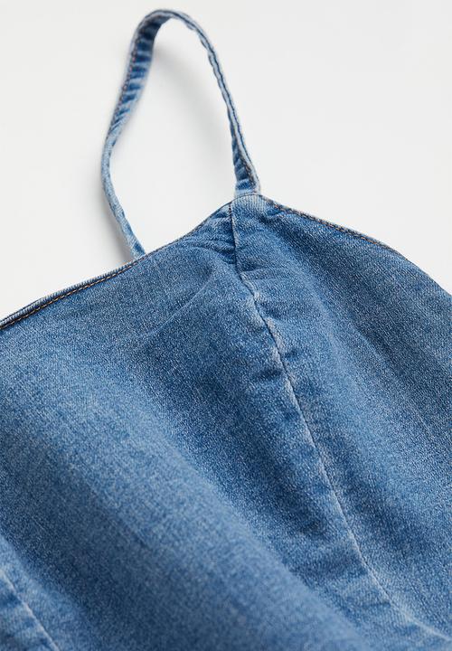 H&M - Denim bodycon dress - denim blue 