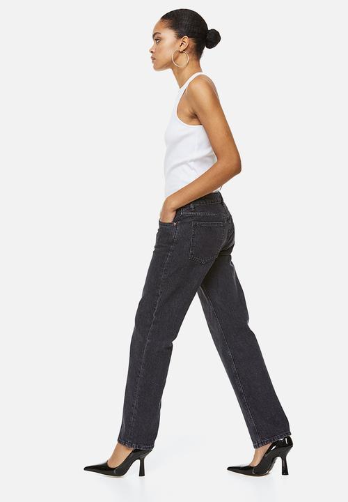H&M - Straight low jeans - dark grey
