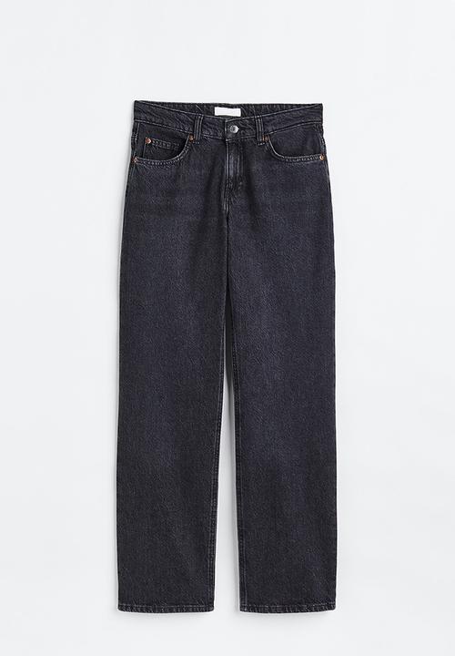 H&M - Straight low jeans - dark grey