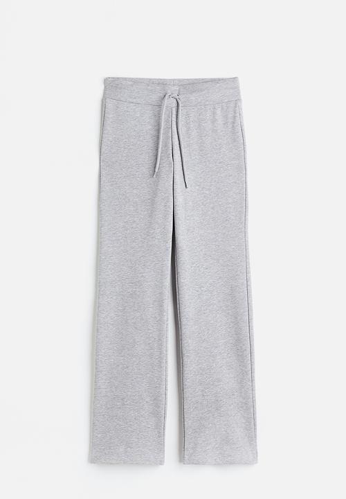 H&M - Straight joggers - light grey marl 